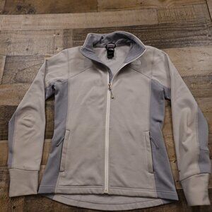 The North‎ face soft shell jacket flash dry women's small gray
